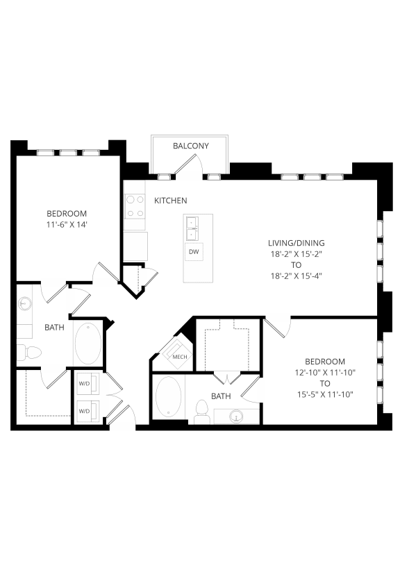 Floor Plans The Crosby at the Brickyard Apartment Homes Farmers